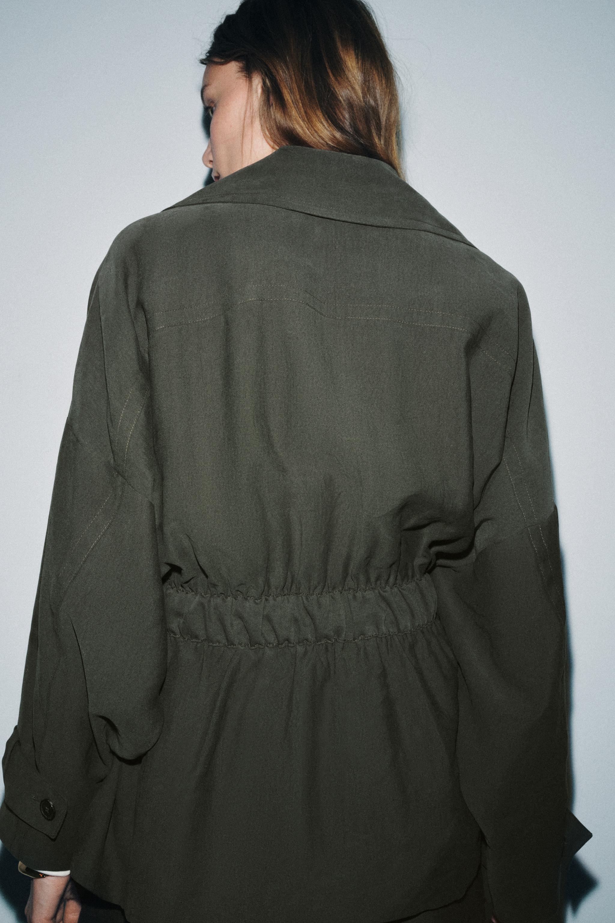 SHORT FLOWY TRENCH COAT ZW COLLECTION